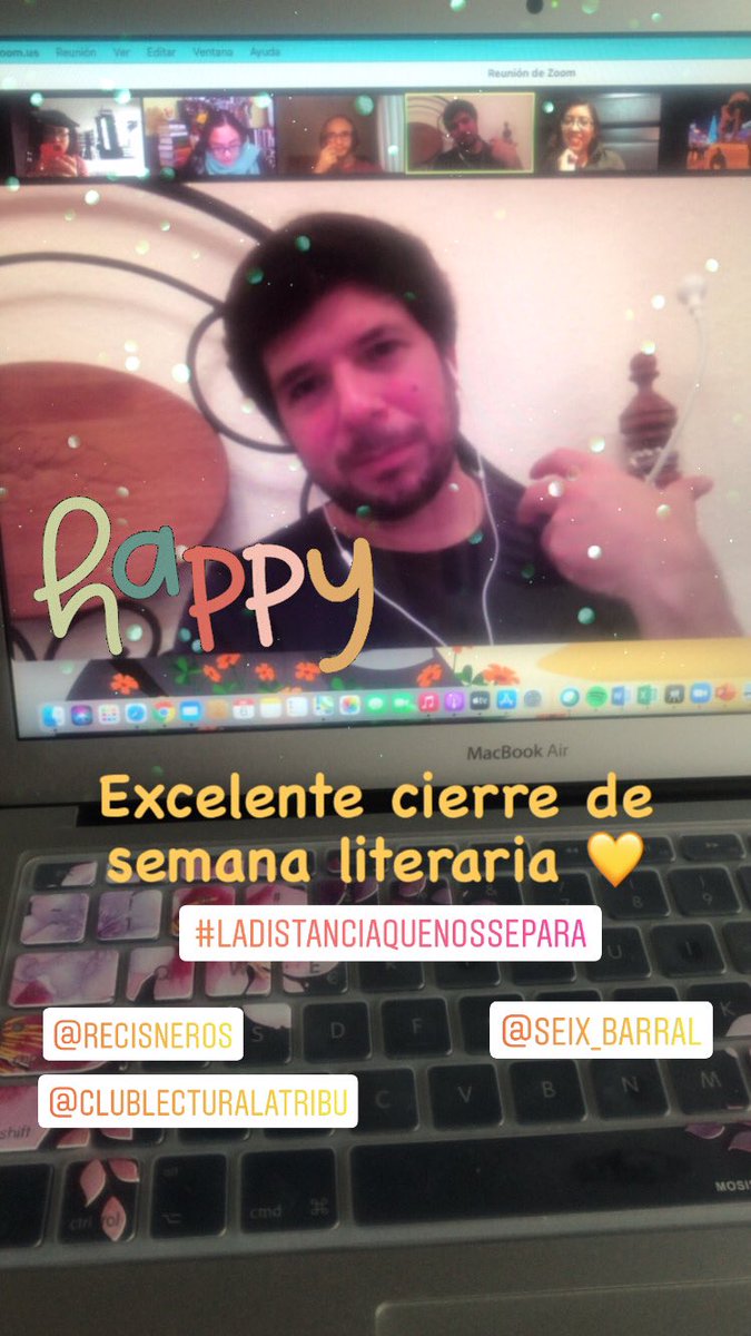 abrildulceabril's tweet photo. Gran detalle el que Renato Cisneros tuvo con nosotros esta mañana 💛 
#LaDistanciaQueNosSepara me ha movido todo.
Gracias, Renato, por tomar un riesgo que, sin pensar en los lectores, da aire a muchos a través de tu escritura.
Nos leemos en la reseña 🙃
#ClubLecturaLaTribu https://t.co/PCzvZDLR4F
