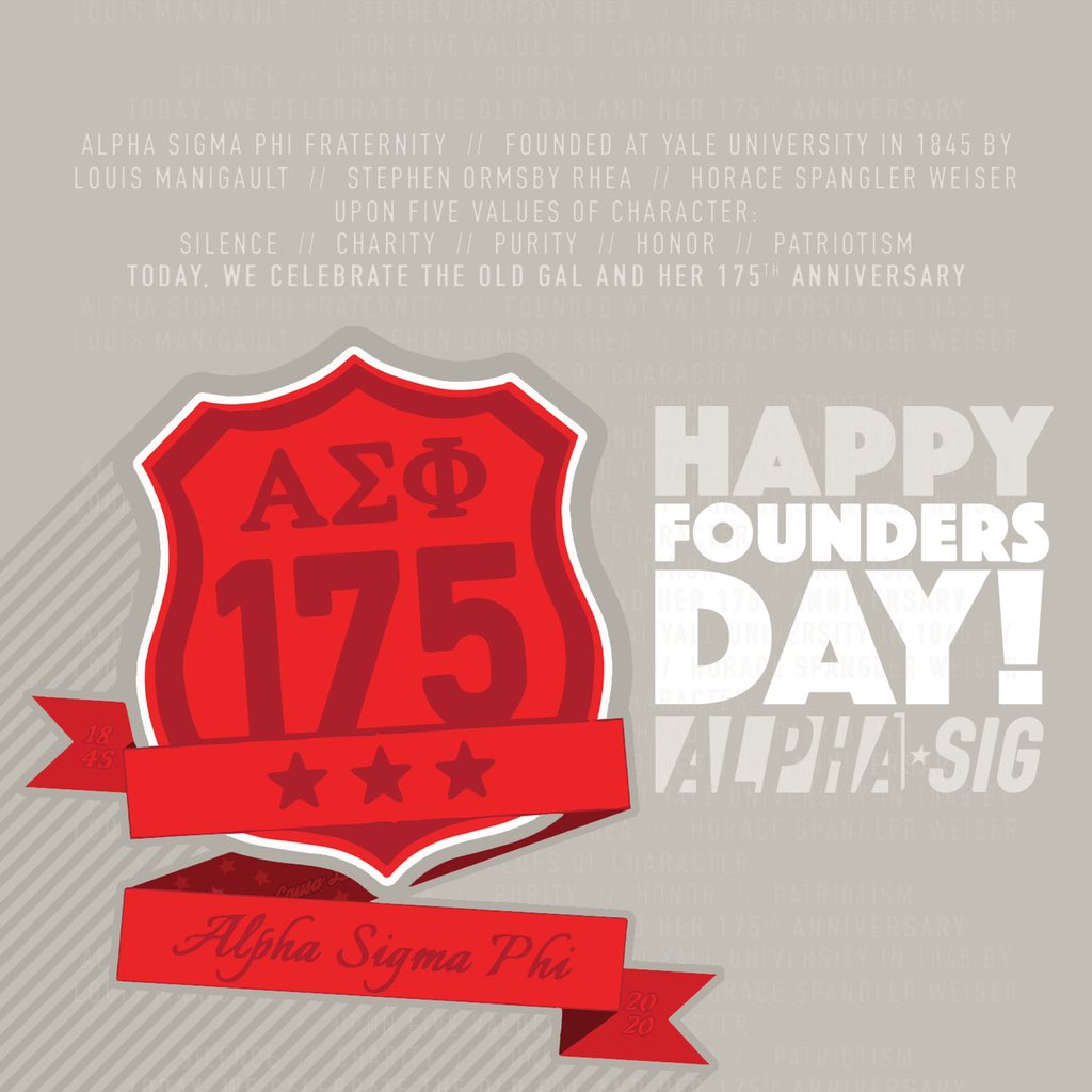 asu_asig's tweet photo. It’s an honor to be part of this 175 year tradition, and we are so thankful for our founders, for the men who’ve come before us, and for the gentlemen who founded our chapter last year! Happy Founders’ Day!!! https://t.co/7QPihCYNTJ