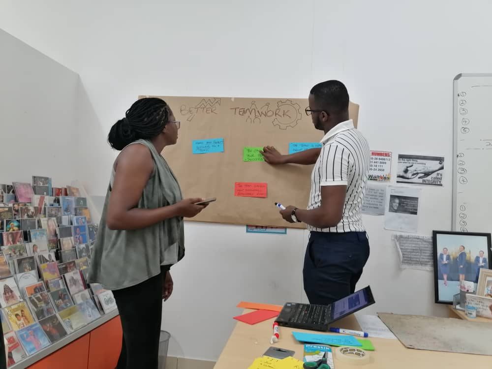 NCBN_Namibia's tweet photo. Radio journalism training continued  at SHIPI FM in Ondangwa. The 5 participants(radio staff) were actively covering various topics over the 3 days. Trainers Hesron Kapanga and Levi Katire will be at Kunene Radio to facilitate the same training. https://t.co/0I5YXttkM4