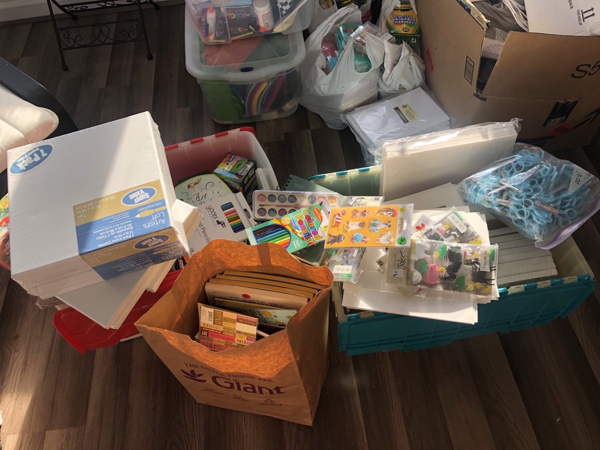 Art supplies are coming in! We are hoping to fill 500 Art Supply Bags for youth to have access to supplies over the holiday break. If you’d like to help us visit ArtSpireVa.com Teachers and counselors message us if you would liken bags for your students #TheArtsFprAll