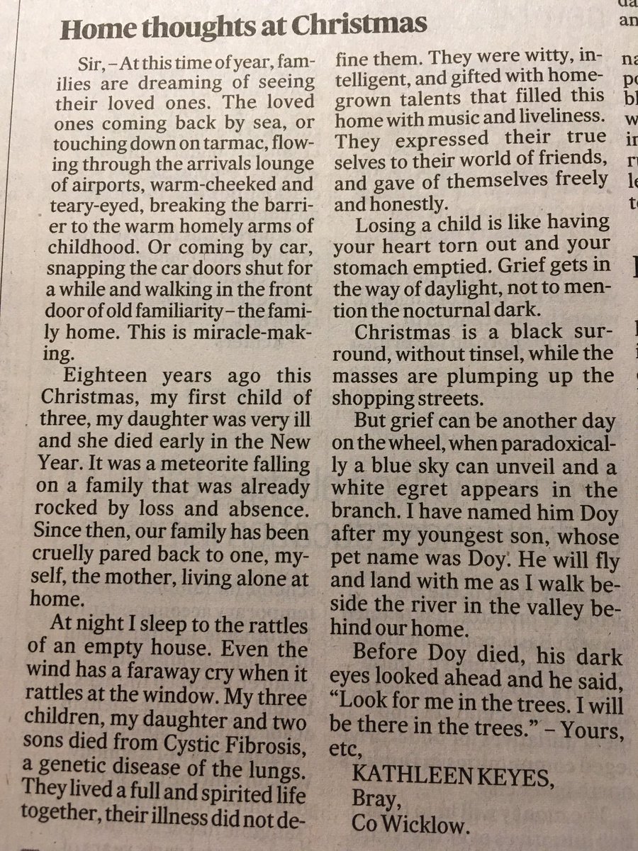 Much has changed in the year since this was written, but I still think of it often. I hope Doy is still watching over Kathleen from the trees.