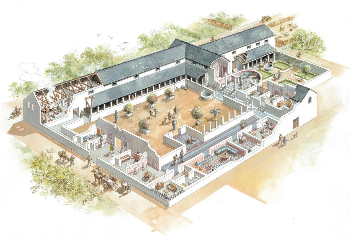 Y más ilustraciones de la Leicester romana, hechas por Codd, todas podéis encontrarlas en el sitio web oficial de "Story of Leicester":  https://www.storyofleicester.info/timelines/roman/