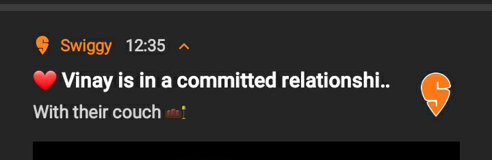 VINAYS_'s tweet photo. SWIGGY 😳😳 knows 😳😳 too 😳😳 but 😳😳 sorry 😳😳 couch 😳😳 i 😳😳 cheated 😳😳  you 😳😳 https://t.co/IQmvChKZEU