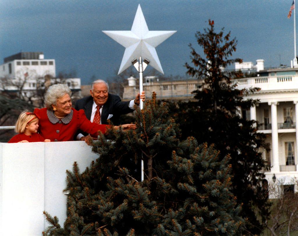Today on the Advent calendar: Learn about this First Lady's tradition of placing the star on the National Christmas Tree!   http://whitehouse.gov/adventcalendar&nbsp;