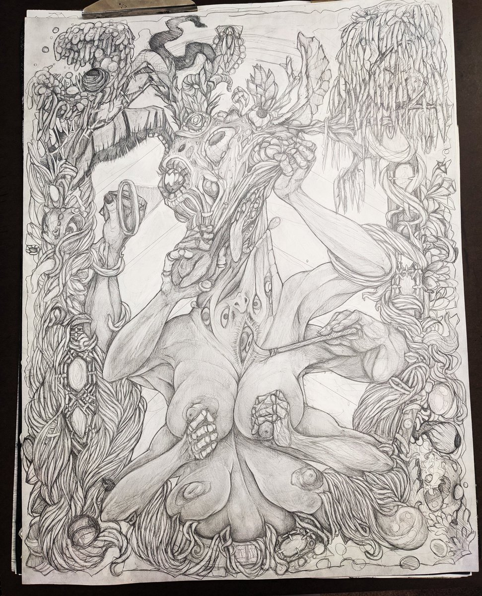 weepingwyvern's tweet photo. Third in my series I haven't quite finished yet (●´⌓`●) #woman #beautiful #dysmorphia #bodyhorror #nudity #deer #flowers #graphite #wip #pretty #lady #breasts #bodyappreciation #bodypositivity #drawing #artist #traditionalart #traditionalartwork #illustration https://t.co/ZekPSlLp3G
