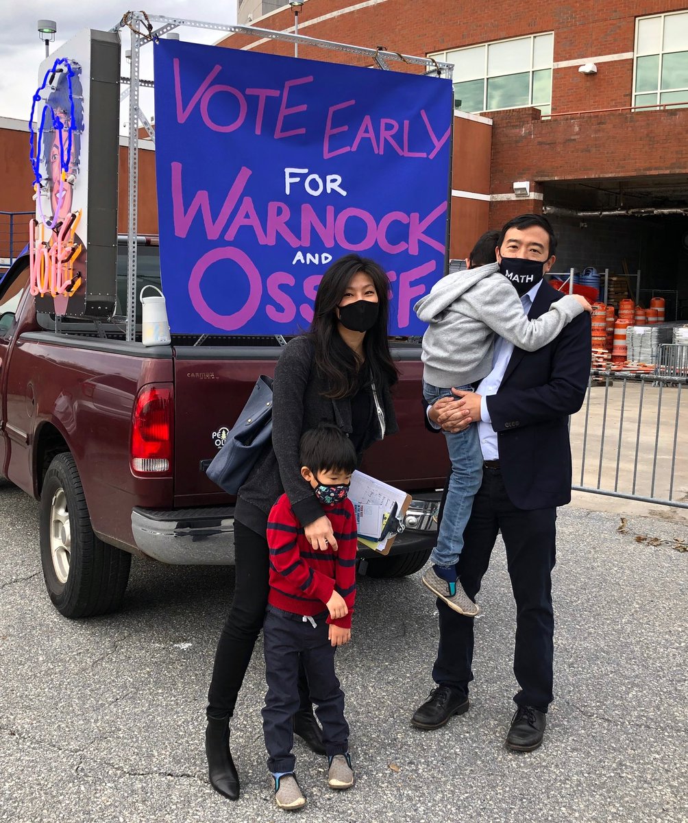 #RT @AndrewYang: Kicking off canvassing for @ossoff @ReverendWarnock in Columbus Georgia today! Thanks @teresatomlinson and the @HF_Georgia #yanggang that came out - let’s win!