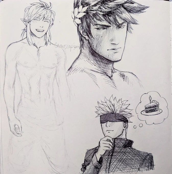 Zagreus, Link, and Jujutsu Kaisen doodles
#BotW #HadesGame #JujutsuKaisen #呪術廻戦 