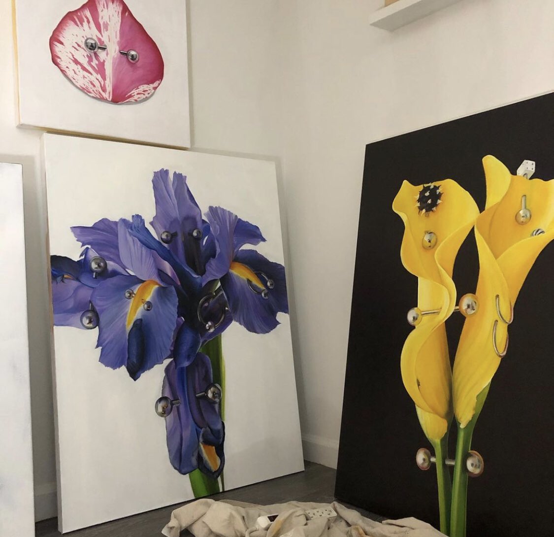 some finished oil paintings