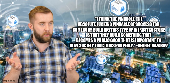 5/5 Owning  $LINK is a bet on  #smartcontracts succeeding. It's going to happen.