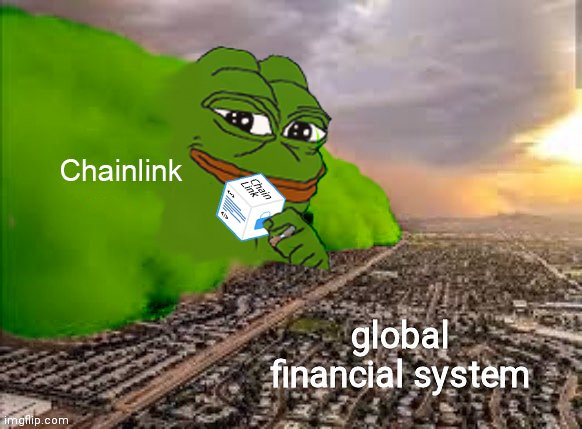 4/5 You can choose a dominant chain and I'm sure you'll do quite well, but there will be BLINDING amounts of money that thrive on the fringes of what you think you know and  #Chainlink will be there to cater to all of it.