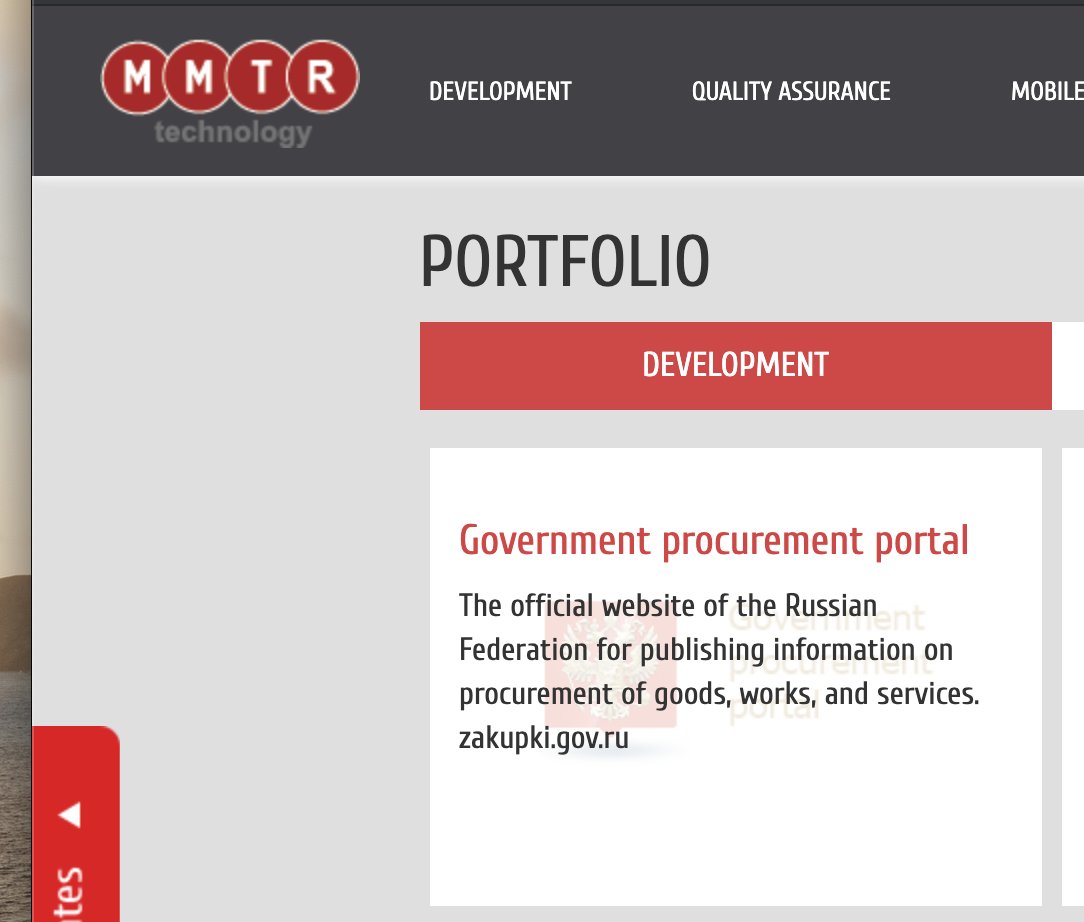 Pankratova runs the Kremlin procurement website.