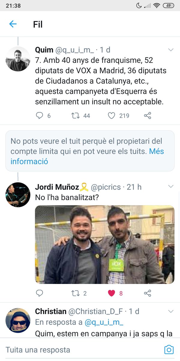 LlibertatCat_'s tweet photo. @sergisabria @parlamentcat Sou MALA GENT.
EL MAL QUE ESTEU FOTENT EL PAIS ES ENORME @sergisabria ⬇️
#erc #MalaGent #FAQSestampidaTV3 #14F #AixiNo https://t.co/nG29DTsvxN
