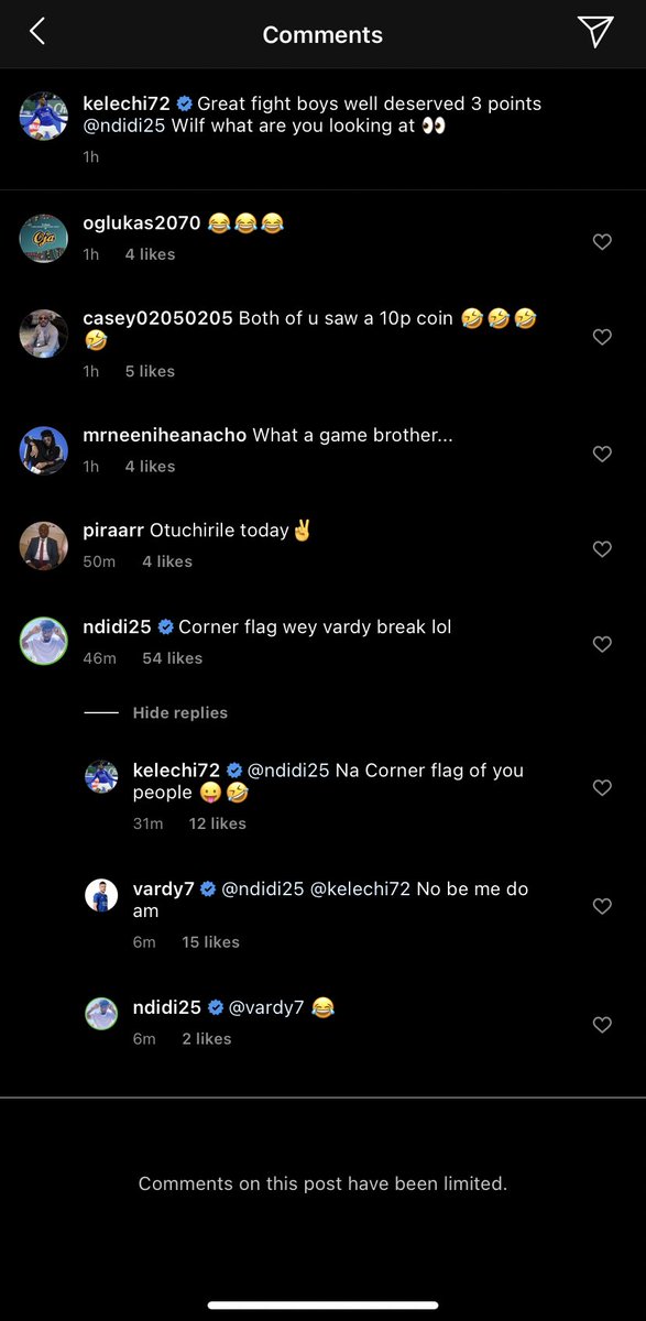 Efiotu_'s tweet photo. lmao look at vardy 😂 https://t.co/SlVMJdqKkA