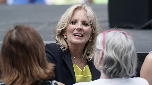thehill's tweet photo. Jill Biden to advocate for debt-free community college as next first lady https://t.co/iSFc5IhLNv https://t.co/kc15Ytgujt