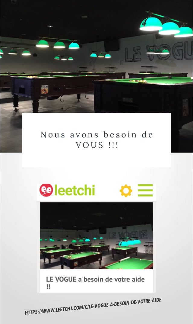 generation_le's tweet image. Aidez nous à survivre à ce Covid ! Merci à tous 🙏 leetchi.com/c/le-vogue-a-b…