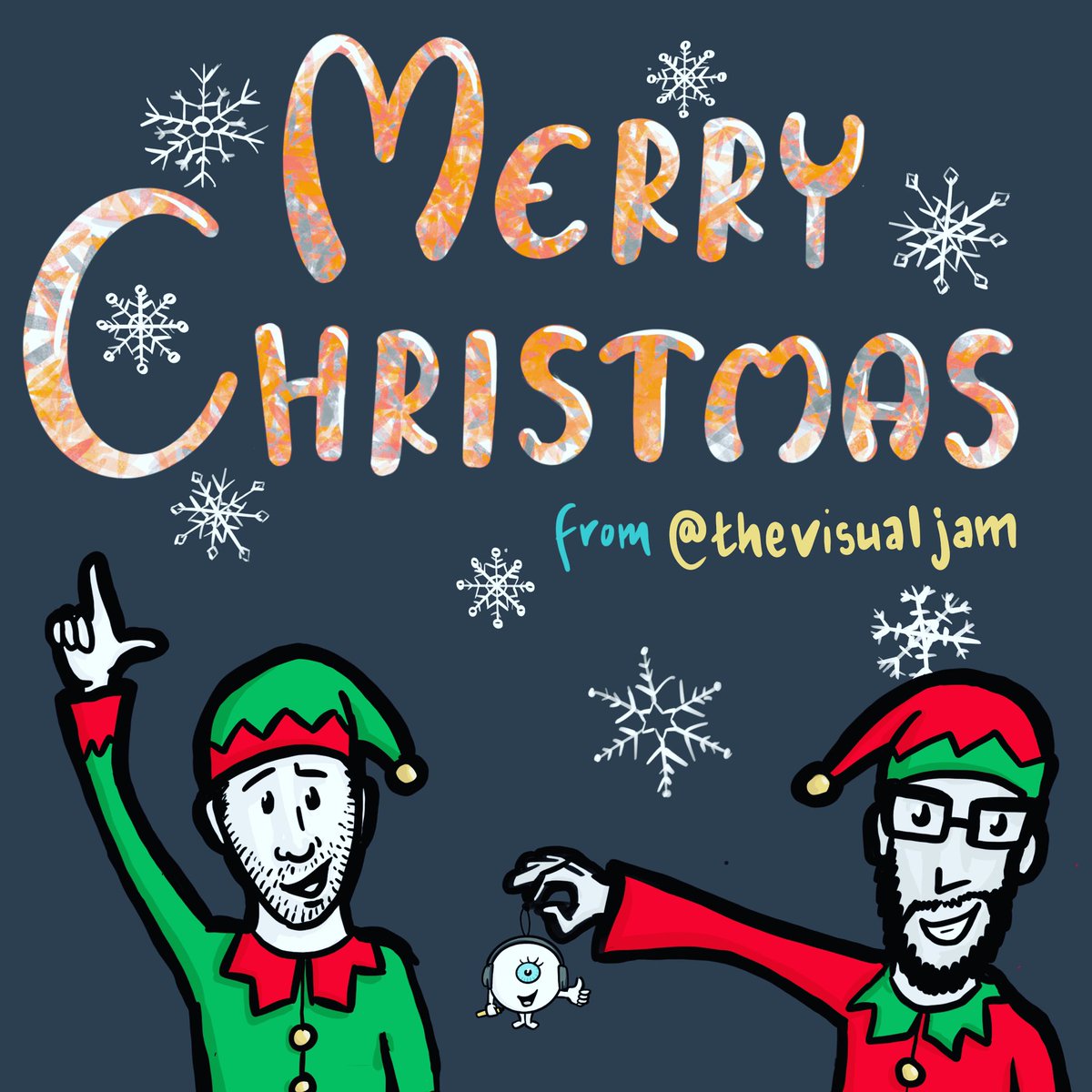 We are looking to our Christmas special of @thevisualjam next Thursday (6pm UK time) with @andydevale from @workvisible! Why not join us for some festive fun and visual games. Kids welcome 🎄 ⭐️ 🎅 . . . . Link to Meetup in bio #visualthinking #sketchnotes #doodling #xmas