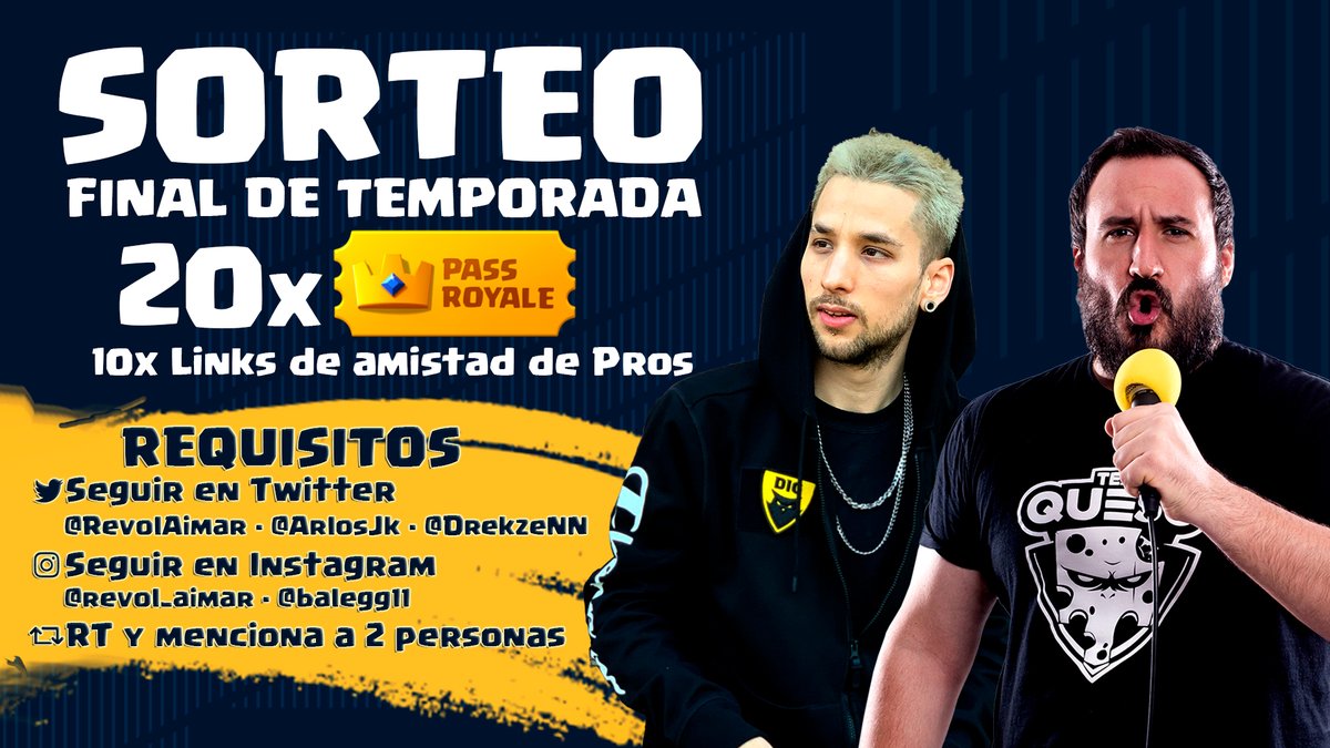 Iarek Hoffmann | SURA (@drekzenn) on Twitter photo 👽👻SORTEO 20 PASES ROYALE +10 LINK AMISTAD TOP MUNDIAL👻👽
✅Requisitos:
- Dar RT🔁y FAV❤️
Seguir instagram.com/revol_aimar/
Seguirme instagram.com/p/CIeGIkwp3Xl/
Seguir instagram.com/balegg11/
Seguir <a href="/ArlosJk/">JK🖤🤘💀WIND502🇬🇹</a>
Seguir @ReVoLAimaR
⛔️TERMINA EL 11 DE DICIEMBRE⛔️ 👽👻SORTEO 20 PASES ROYALE +10 LINK AMISTAD TOP MUNDIAL👻👽
✅Requisitos:
- Dar RT🔁y FAV❤️
Seguir instagram.com/revol_aimar/
Seguirme instagram.com/p/CIeGIkwp3Xl/
Seguir instagram.com/balegg11/
Seguir <a href="/ArlosJk/">JK🖤🤘💀WIND502🇬🇹</a>
Seguir @ReVoLAimaR
⛔️TERMINA EL 11 DE DICIEMBRE⛔️