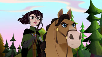 SeriesTangled's tweet photo. #Fidella is one of the few instances of a female disney princess animal sidekick. She is smart loyal, and helps several characters get where they need to go. If we had more episodes of #TangledTheSeries I would like to have an episode staring Fidella. https://t.co/p7gLZZRBuc