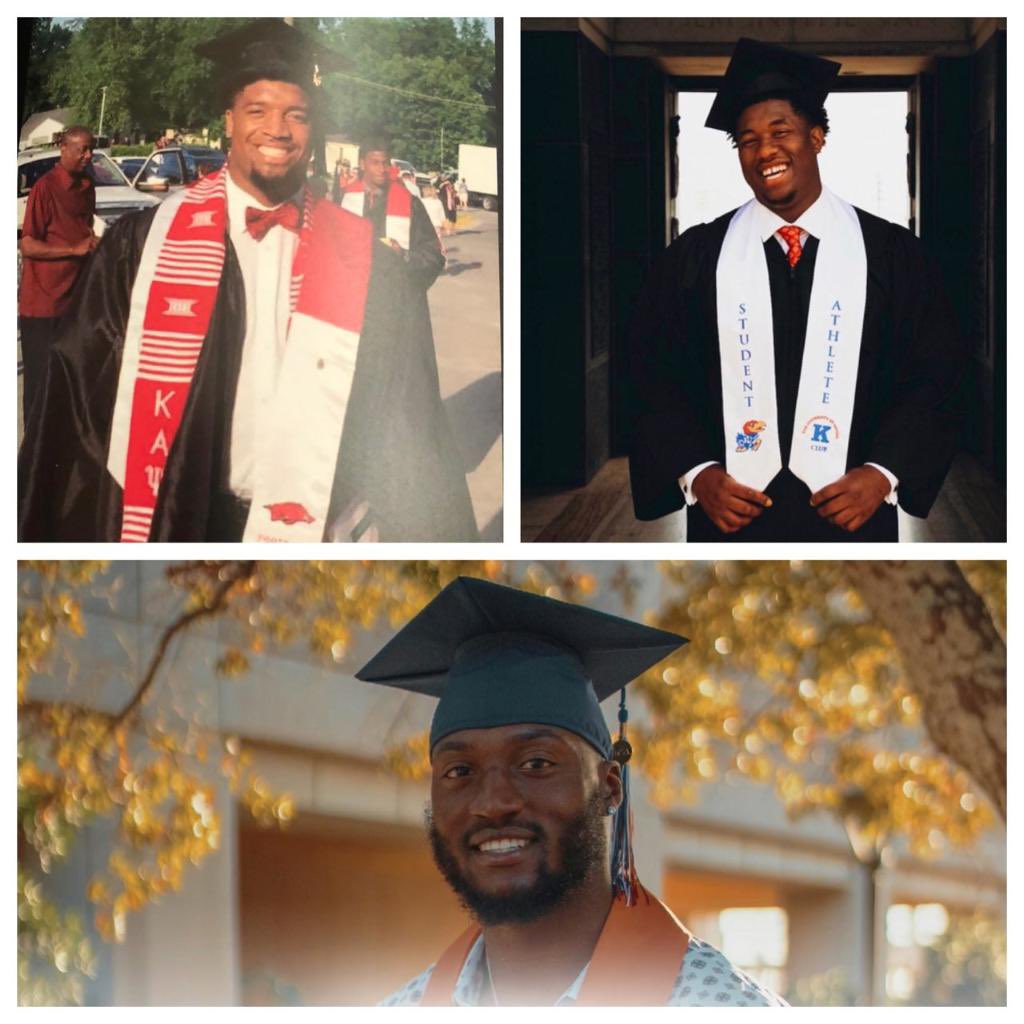 THE WISE BROS! 
Trails are apart of life it’s how you rise and face them that make you who you are! Three brothers College graduates, D1 college football! Two loving parents, the support system is unreal! So proud!