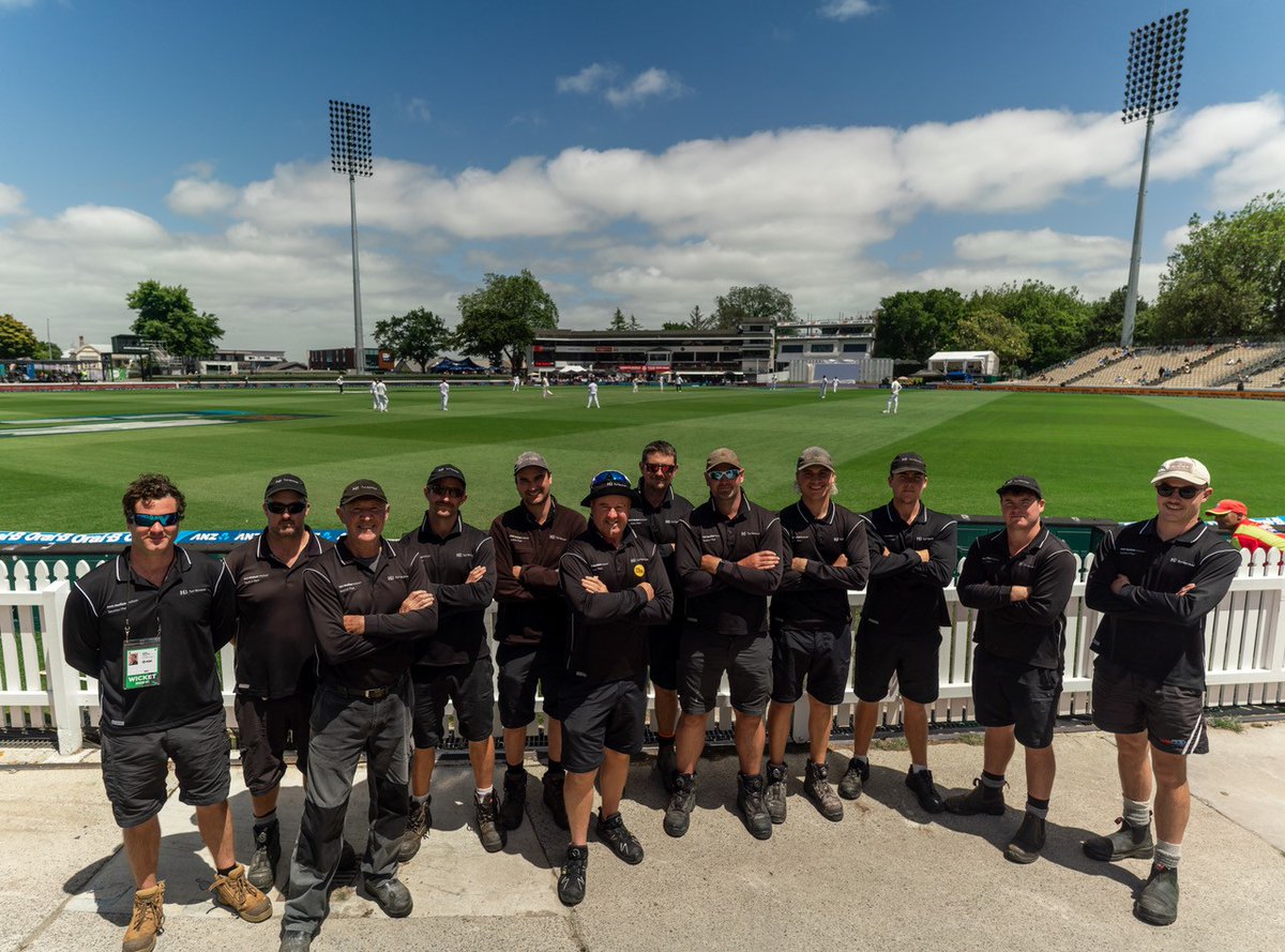 Shout out to our world class turf team! They did an awesome job over the last few days during the <a href="/BLACKCAPS/">BLACKCAPS</a> v <a href="/windiescricket/">Windies Cricket</a> 👍