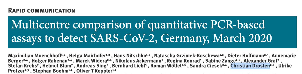 Guess who is include on the author list which concludes these primers must be replaced.Published June 18th.But last time Drosten went to the WHO before he went to Eurosurveillance? Why not this time?
