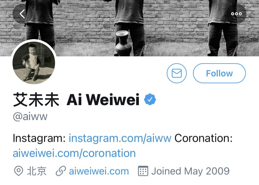 Ai Wei WeiChinese artist and activist. It’s global y’all.