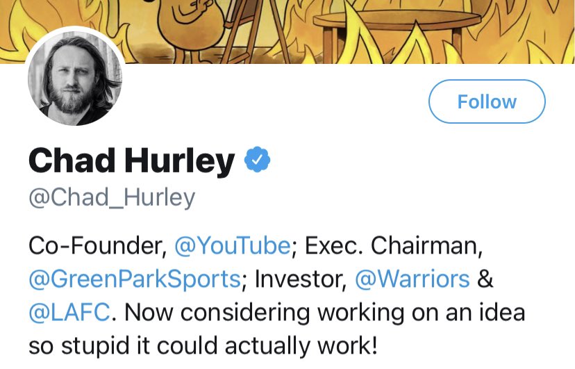 CHAD HURLEYFounder of YouTube.