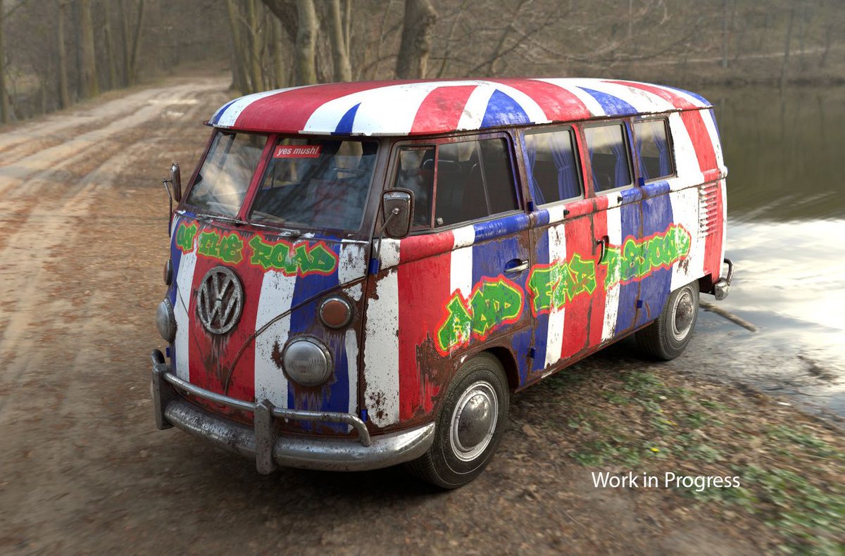 TheRookiesCO's tweet image. Kombi Challenge: WIP - On the road and far beyond by Langanay from - therookies.co/entries/8693
.
.
"Just the beginning..."
.
.
#SubstancePainter #madewithsubstance #createwithsubstance #substancedesigner #alchemist