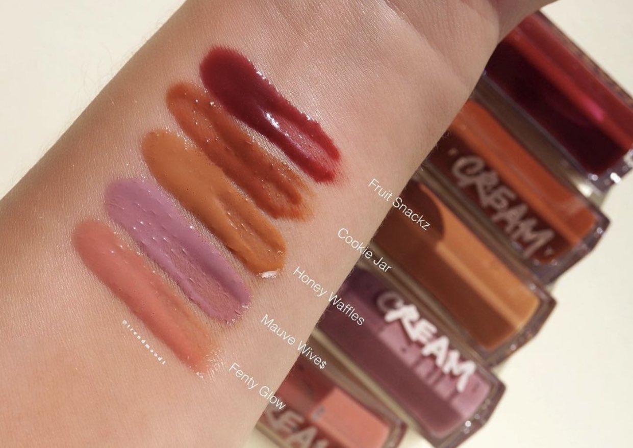 Trendmood Swatches New Finish The Glossbomb Cream Color Drip Lip Cream By Fentybeauty 19 Each Fruit Snackz Berry Red Cookie Jar Chocolate Caramel Mauve Wive Trendmood Swatches New Finish The Glossbomb Cream Color Drip Lip Cream By Fentybeauty 19 Each Fruit Snackz Berry Red Cookie Jar Chocolate Caramel Mauve Wive