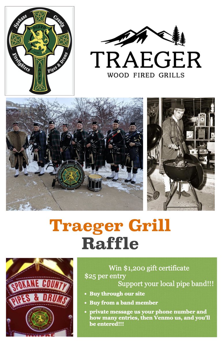ScffPipes's tweet image. Only 5 more days!!!! We will draw the winner of our @TraegerGrills raffle on Dec. 11th! Get yours today before Time runs out! spokopipes.square.site