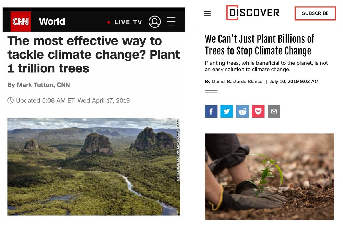 Just plant trees!No, we can't!