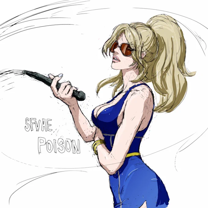 ポイズンお誕生日おめでとう‼︎

#格ゲーキャラ描こうぜ 