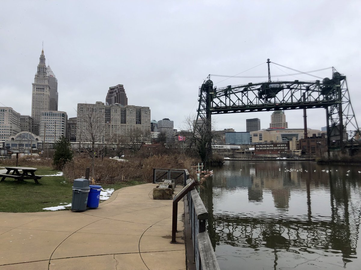 Not even a chilly, cloudy day can stop a fun adventure outside! Just bundle up a little bit, and once you get moving it feels great.Today’s trek took me along the Towpath - which is still one of my favorite parts about living here. I’m so thankful for this trail network. (1/4)