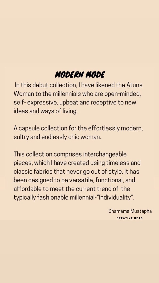 Atuns13's tweet photo. Modern mode 2020
.
.
A collection inspired my millennials. https://t.co/7oWTsXSWF9