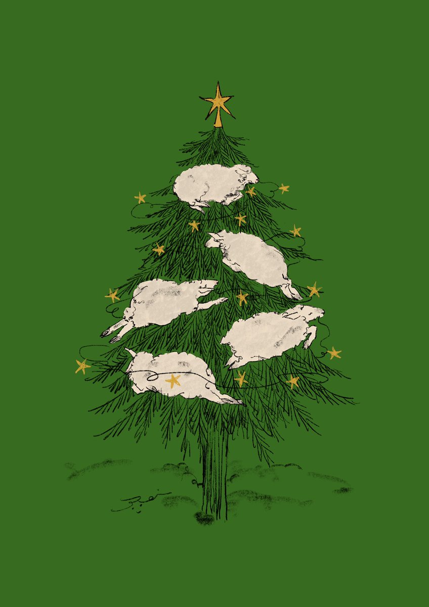 「#大雪
#クリスマスツリーの日
☃️? 」|くらはしれいのイラスト