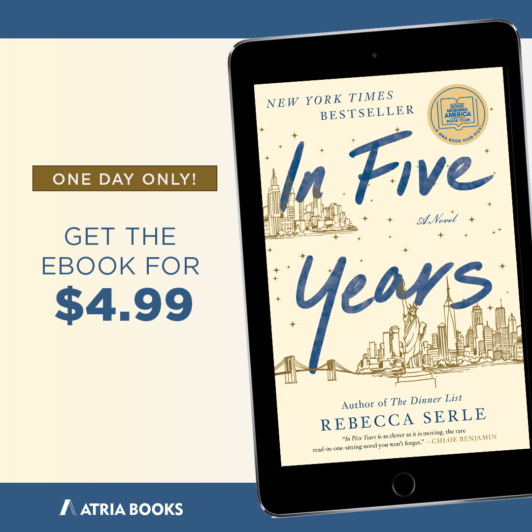 TODAY ONLY! In Five Years is on sale for $4.99 everywhere ebooks are sold 🎉 amzn.to/2Ujdh9s