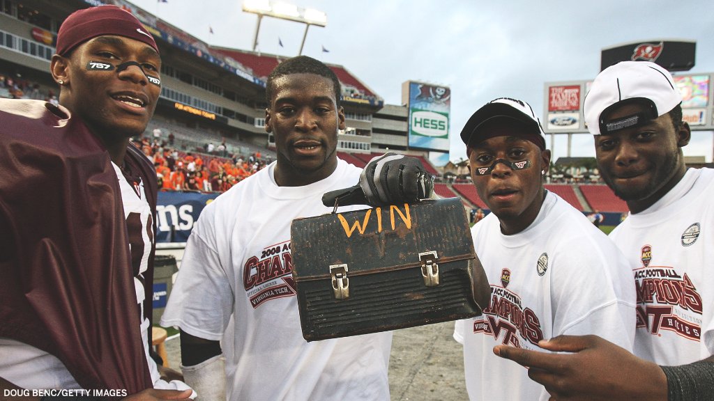 accnetwork's tweet photo. 12 years ago today, @HokiesFB won their second straight ACC title 🏆 https://t.co/5BbJbWHnjg