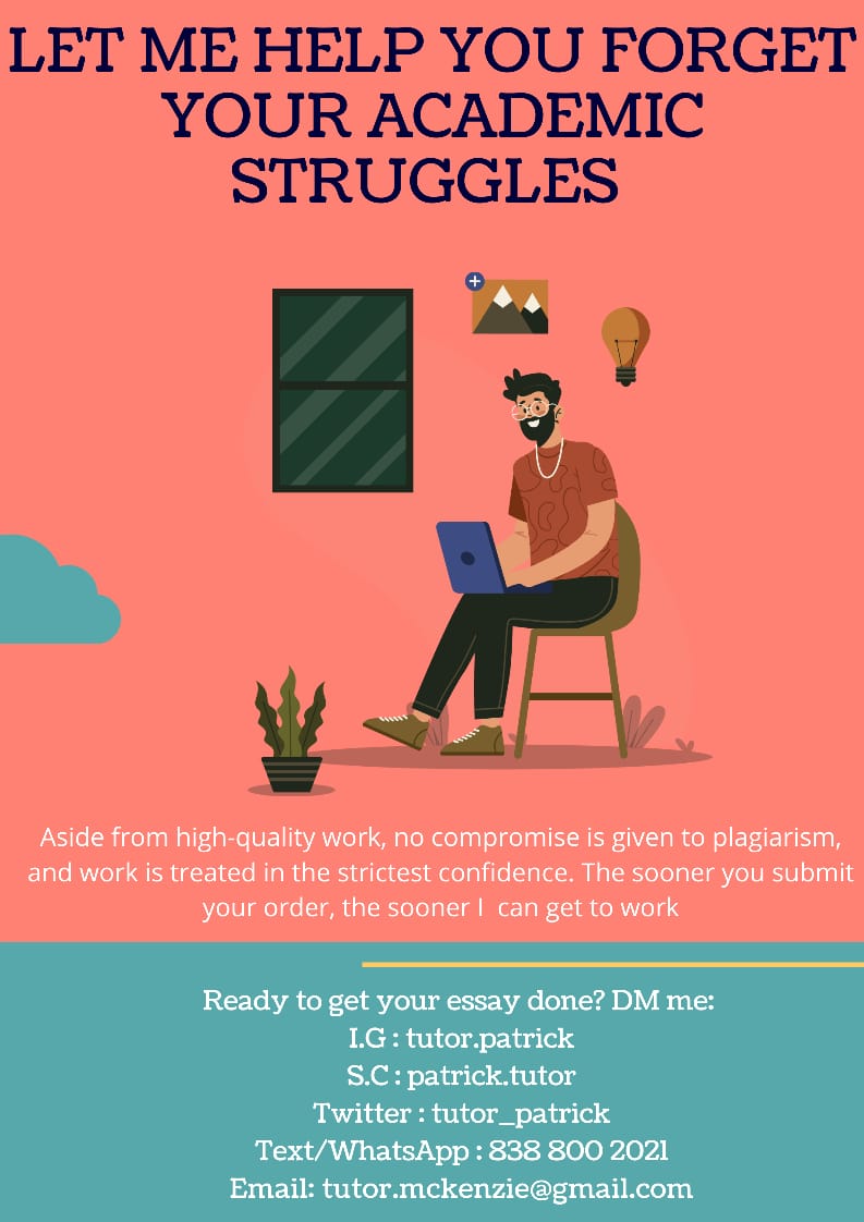 Tutor_patrick's tweet image. Hmu for help with your final papers