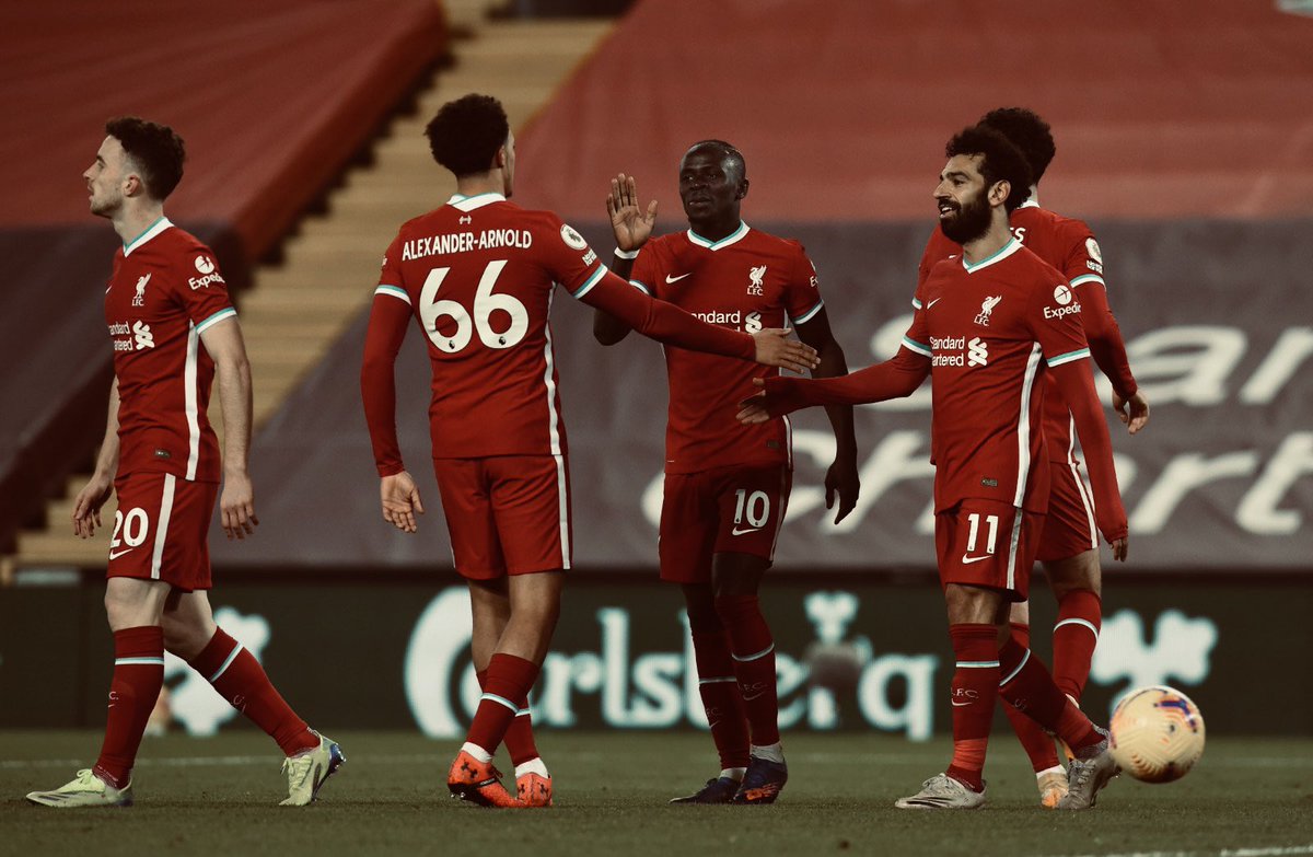 TrentAA's tweet photo. Back with a win and fans at Anfield. Perfect. 👌🏽 https://t.co/Z6RKlqv1f0