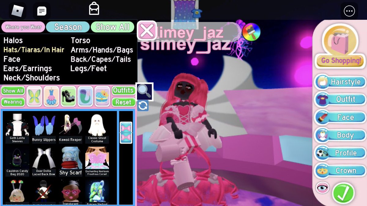 slimey_jaz's tweet photo. i am trading most of my royale high items for murder mystery godlys and more :) #murdermystery2 #royalehightradings https://t.co/oosOL14jFz