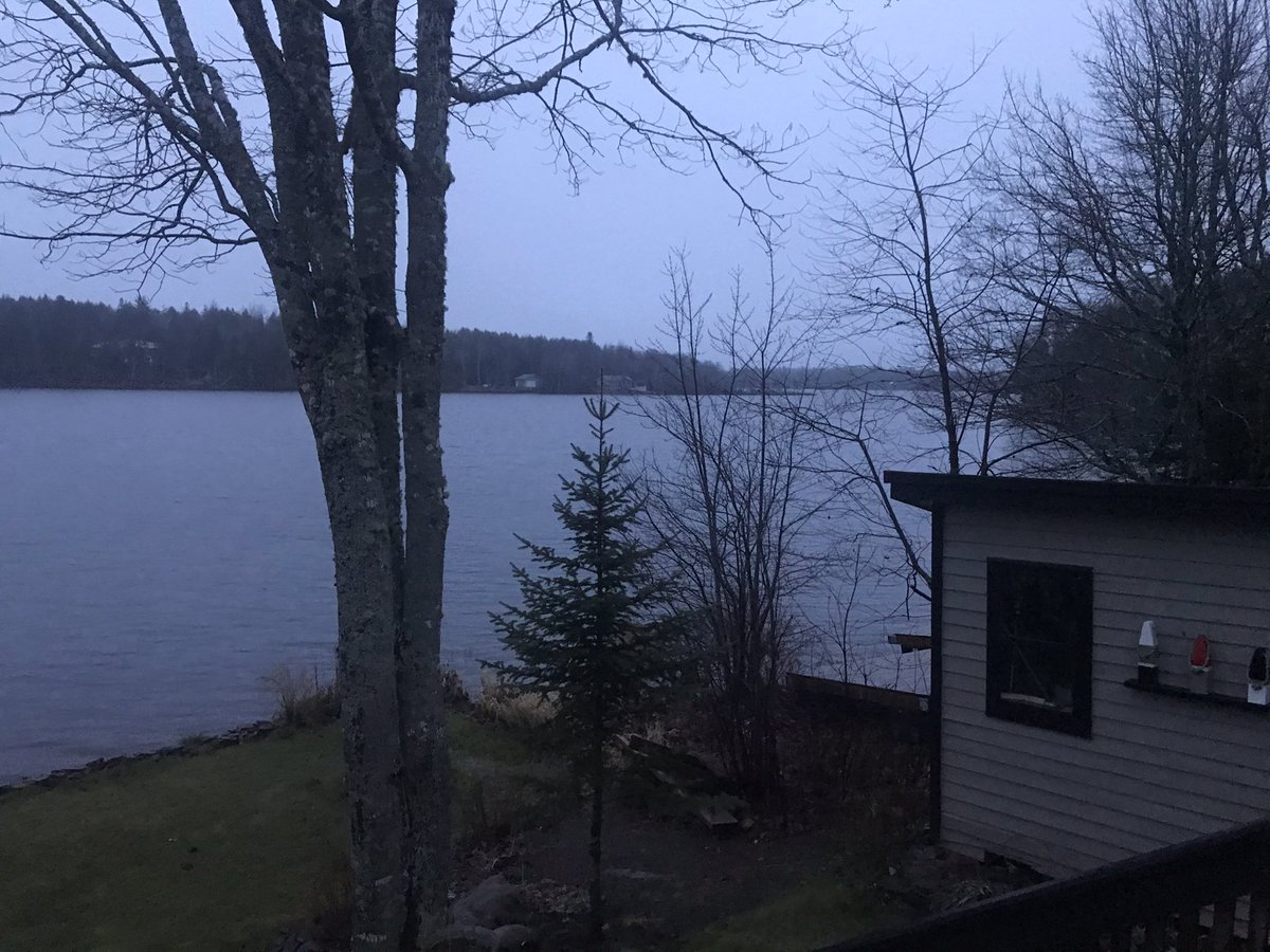 JennGregoryDotC's tweet photo. Come to the cottage to relax and study in peace and the #futureExTrophyHusband won’t stop calling asking when I’ll be home. Apparently I’m going home... 🤷🏻‍♀️ #funWhileItLasted #shittyInternet https://t.co/CfF9TmphkI