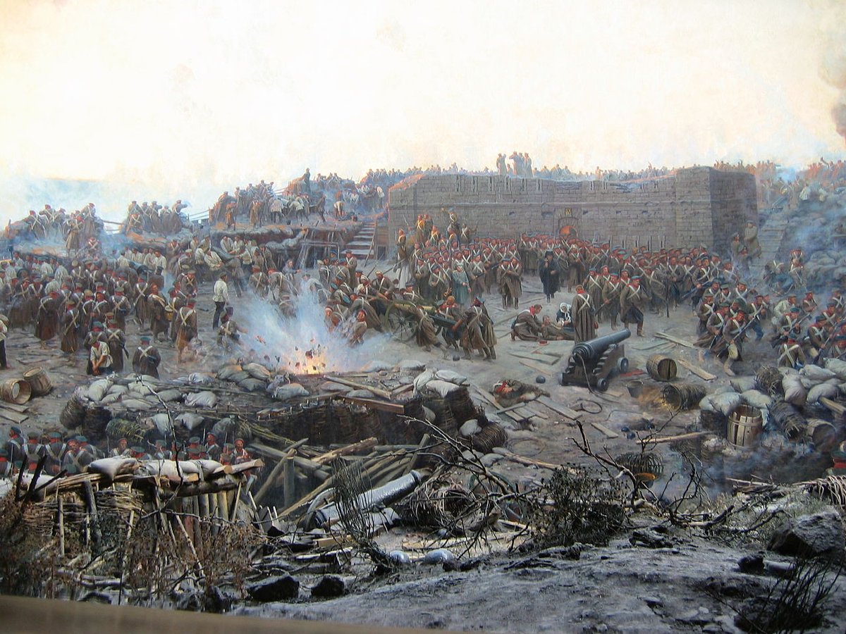 The Crimean War was a military conflict fought from October 1853 to February 1856 in which Russia lost to an alliance made up of the Ottoman Empire, the United Kingdom, Sardinia and France.