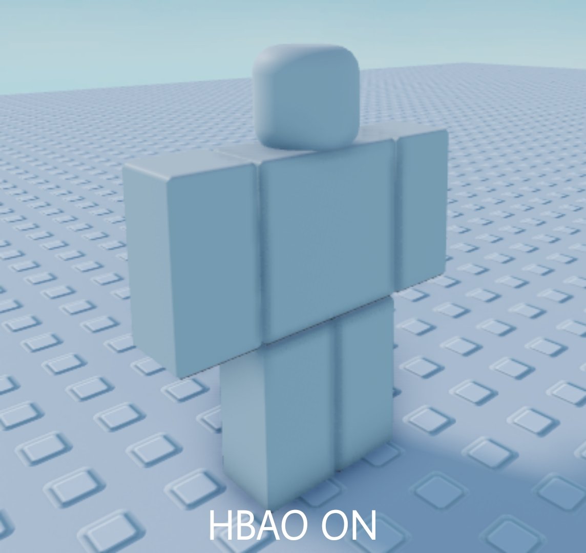 Max ツ On Twitter Roblox Is Probably Getting Hbao Support Soon Lol - how to add ambience to roblox