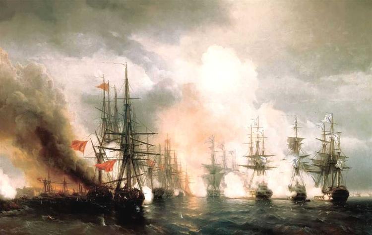 After the Russian Black Sea fleet destroyed a Turkish squadron at Sinope, on the Turkish side of the Black Sea, the British and French fleets entered the Black Sea on January 3, 1854, to protect Turkish transports.