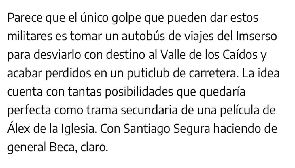 Diana_RM's tweet photo. Ojalá esa película. Por favor, @alexdelaIglesia y @SSantiagosegura , sería BRUTAL. #militaresdelimserso https://t.co/onYl1ebe4c https://t.co/o38mxDpEJC