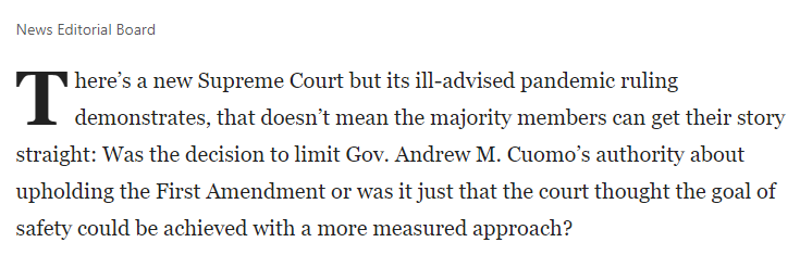 2/ You couldn't even finish the first *sentence* without saying something bafflingly ridiculous.Whether or not the government's compelling interests could be done in a more measured (i.e., less restrictive) way IS (part of) the constitutional analysis in First Amendment claims.