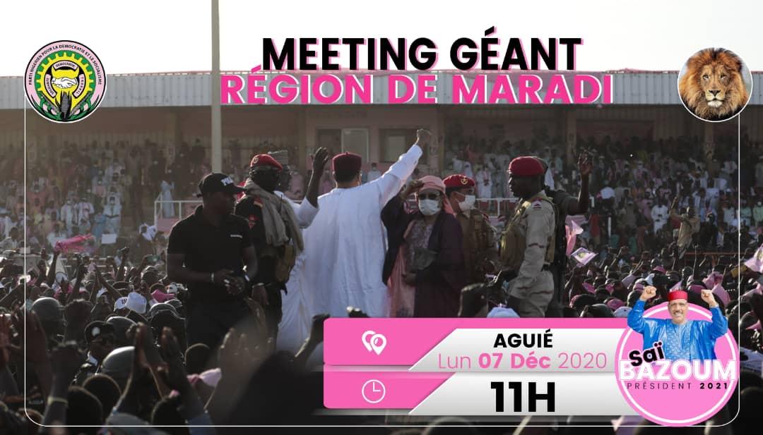 mohamedbazoum's tweet photo. #Agenda_du_Candidat
#Élection présidentielle du 27 décembre 2020.
#RDV, le dimanche 07 décembre à Aguié, à partir de 11h.
#SaiBazoum
#RenaissanceActeIII
#VOTEZ_MohamedBazoum https://t.co/06xT8B1dFO