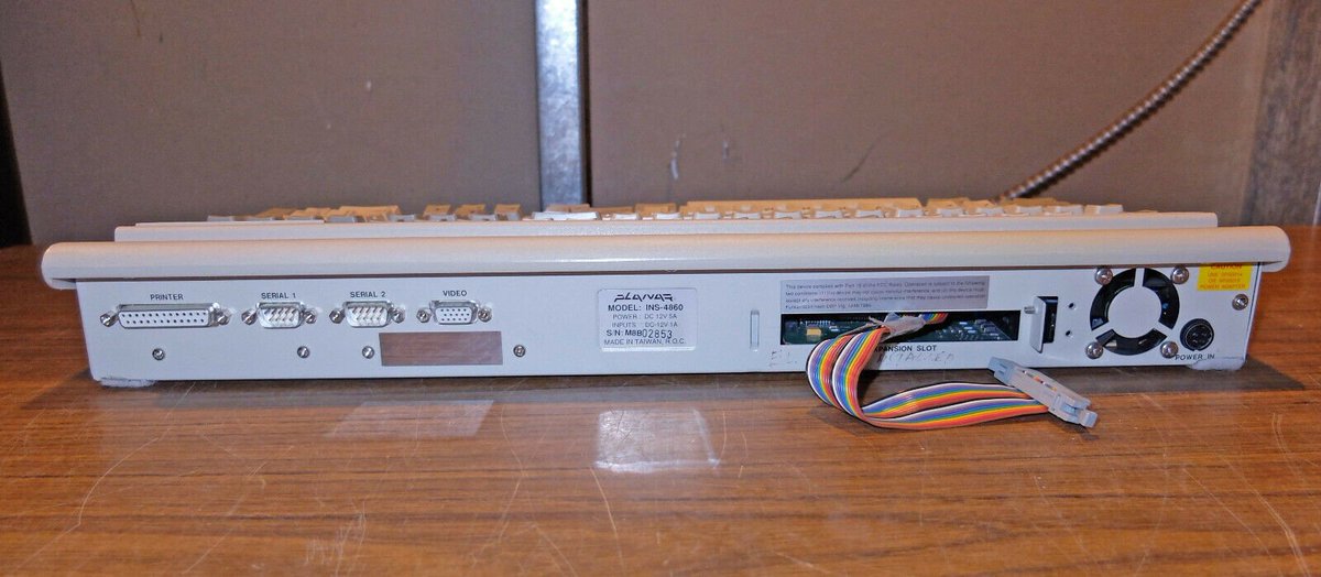 And the seller has a second INS-4860 for sale!The front is the same, but the back shows it's got that ribbon cable again.