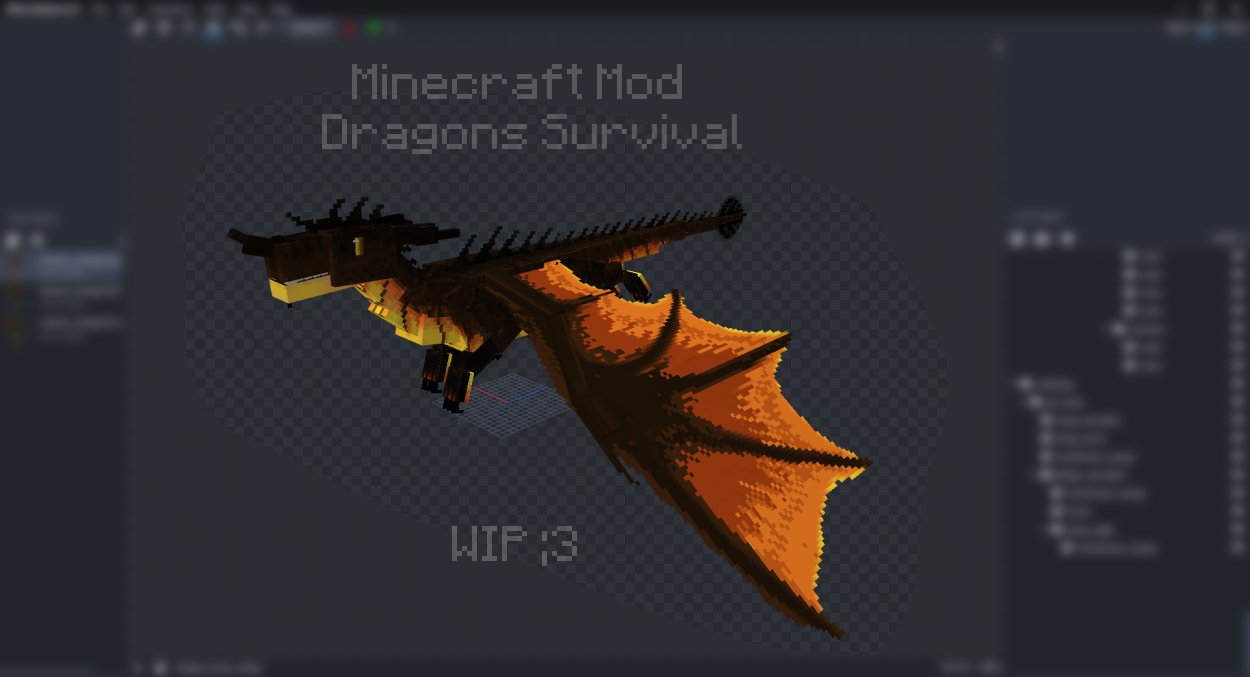 Minecraft Mod: Dragons Survival (@BlackAures) / X