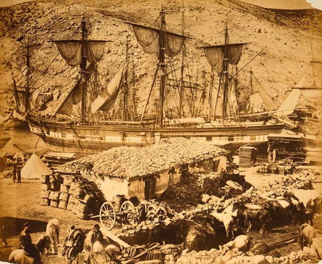 -at Balaklava on October 25: A large Russian assault on the allied supply base to the southeast at Balaclava was rebuffed on 25 October 1854. The Battle of Balaclava is remembered in the UK for the actions of two British units.